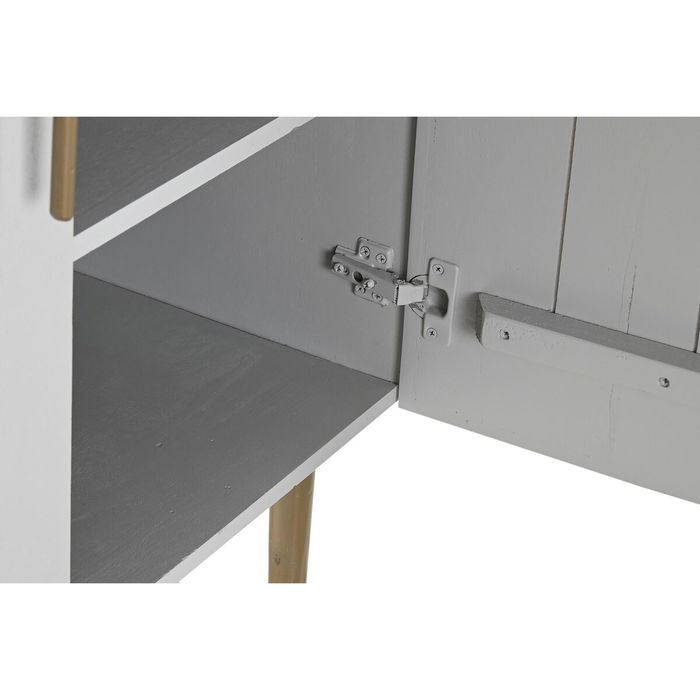 Armoire DKD Home Decor Blanc Doré Fer Bois de manguier 85 x 45 x 110 cm BAR