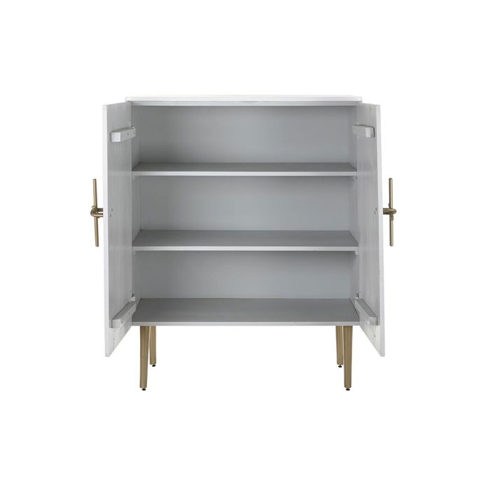 Armoire DKD Home Decor Blanc Doré Fer Bois de manguier 85 x 45 x 110 cm BAR