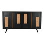 Buffet DKD Home Decor Noir Rotin Bois de manguier 160 x 40 x 90 cm