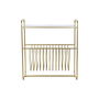 Porte-revues DKD Home Decor Miroir Doré Métal (76 x 35 x 83 cm)