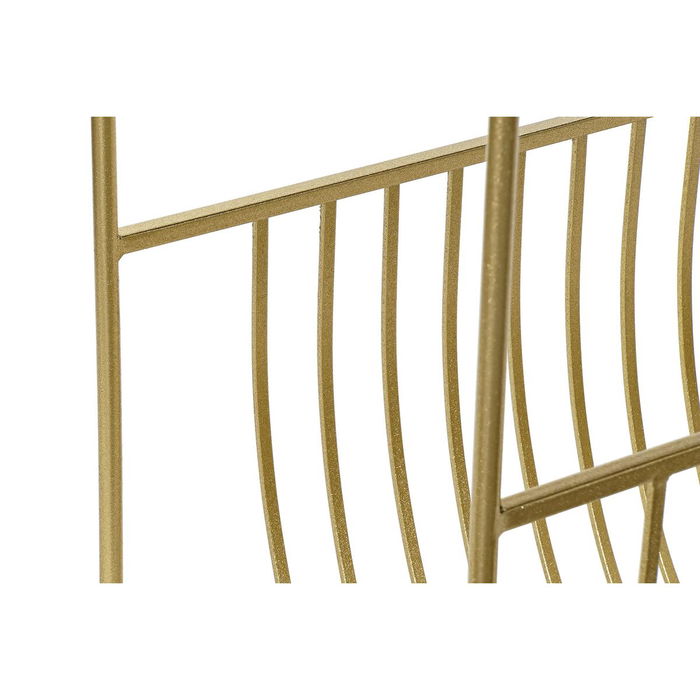 Porte-revues DKD Home Decor Miroir Doré Métal (76 x 35 x 83 cm) Porte-revues DKD Home Decor Miroir Doré Métal (76 x 35 x 83 cm)