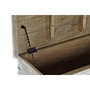 DKD Home Decor Coffre Blanc Laiton Bois de manguier