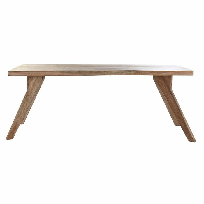 Table de Salle à Manger DKD Home Decor Marron Naturel Bois Bois d'acacia 200 x 90 x 77 cm