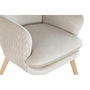 Siège DKD Home Decor Beige Naturel Polyester Bois 67 x 70 x 95 cm