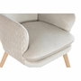 Siège DKD Home Decor Beige Naturel Polyester Bois 67 x 70 x 95 cm