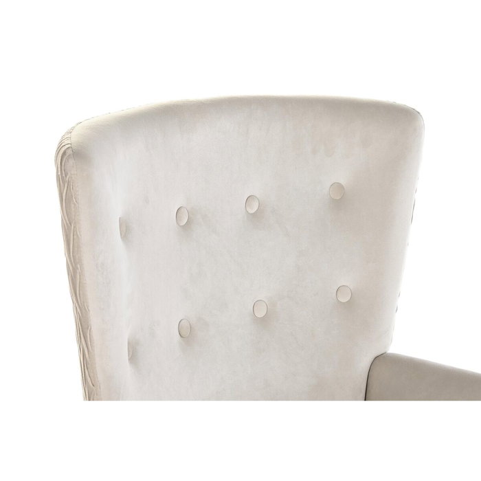 Siège DKD Home Decor Beige Naturel Polyester Bois 67 x 70 x 95 cm