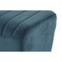 Banquette DKD Home Decor Turquoise Polyester Métal Aluminium 90 x 31 x 47 cm