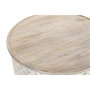 Table Basse DKD Home Decor Blanc Naturel Aluminium Bois de manguier 81 x 81 x 45 cm