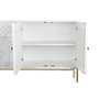 Buffet DKD Home Decor Blanc Laiton Bois de manguier 157 x 43 x 84 cm 153 x 43 x 84 cm Losanges