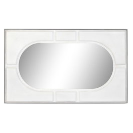 Miroir mural DKD Home Decor Blanc Moderne Losanges 154 x 4 x 94 cm