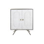 Buffet DKD Home Decor Blanc Gris Doré Laiton Bois de manguier 93 x 41 x 114 cm