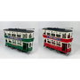 Figurine Décorative DKD Home Decor Rouge Vert Train Vintage 28 x 9 x 20 cm (2 Unités)
