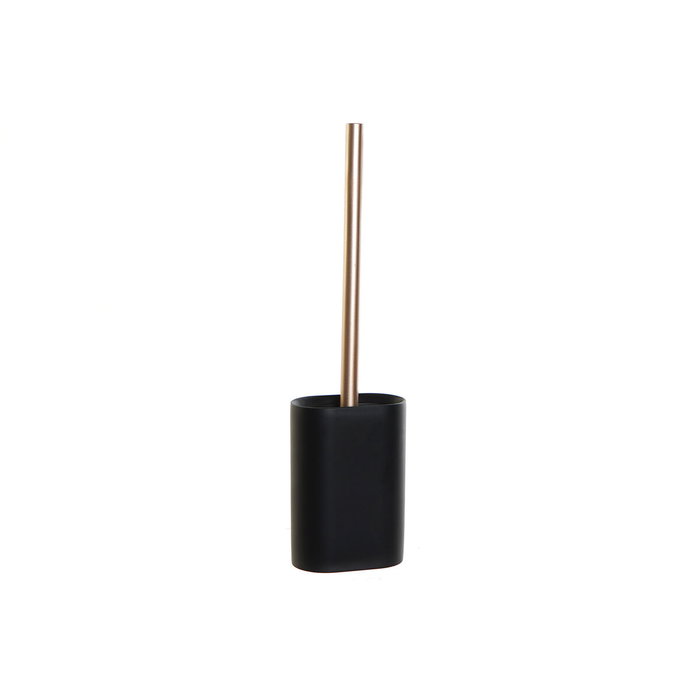 Brosse de salle de wc DKD Home Decor Noir Doré Résine 10 x 6 x 40 cm Brosse de salle de wc DKD Home Decor Noir Doré Résine 10 x 6 x 40 cm