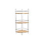 Etagère de salle de bains DKD Home Decor Bambou Aluminium Chrome métallique inoxydable Naturel 19,5 x 19,5 x 47 cm