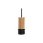 Brosse de salle de wc DKD Home Decor Noir Naturel Bambou 10 x 10 x 36,8 cm
