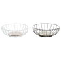 Coupe à fruits DKD Home Decor Multicouleur Métal Bois MDF 28 x 28 x 11 cm (2 Unités)
