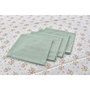 Service de linge de table DKD Home Decor Fleurs 150 x 250 x 0,5 cm Vert