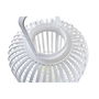Lanterne DKD Home Decor Verre Blanc Bambou (28 x 28 x 47 cm)