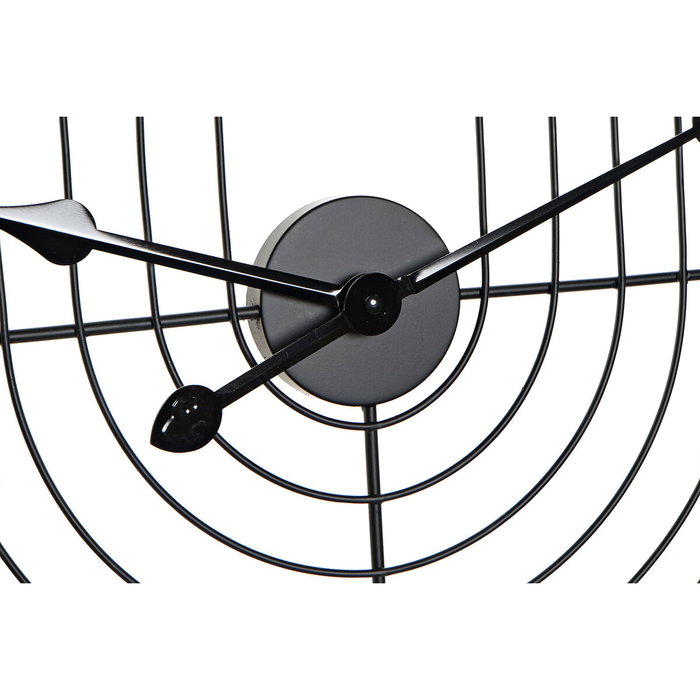 Horloge Murale DKD Home Decor Noir Doré Métal 60 x 3 x 60 cm Moderne (2 Unités) Horloge Murale DKD Home Decor Noir Doré Métal 60 x 3 x 60 cm Moderne (2 Unités)