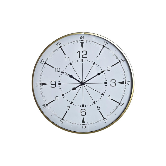 Horloge Murale DKD Home Decor Verre Doré Métal Blanc Boussole (60 x 3 x 60 cm) Horloge Murale DKD Home Decor Verre Doré Métal Blanc Boussole (60 x 3 x 60 cm)