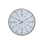 Horloge Murale DKD Home Decor Verre Doré Métal Blanc Boussole (60 x 3 x 60 cm)