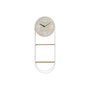 Horloge Murale DKD Home Decor Naturel Métal MDF Blanc (25,5 x 11,5 x 71 cm)