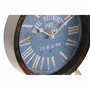 Horloge de table DKD Home Decor Bleu Noir Vintage (2 Unités)