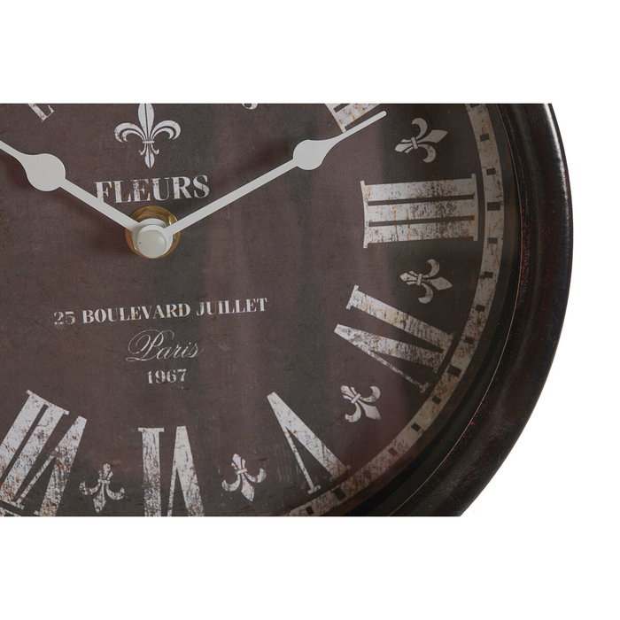 Horloge de table DKD Home Decor Bleu Noir Vintage (2 Unités)