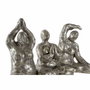 DKD Home Decor Figurine Décorative Yoga Doré (Lot de 3)