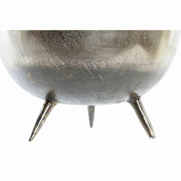 Centre de Table DKD Home Decor Doré Argenté Aluminium 31 x 31 x 19,5 cm (2 Unités)