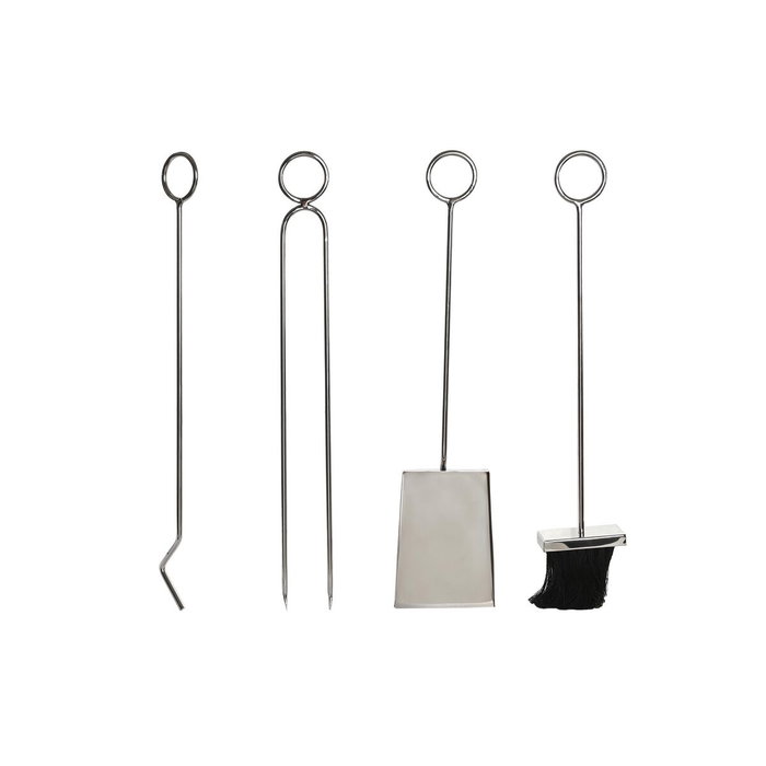 Support pour bois de chauffage DKD Home Decor Acier inoxydable (30 x 20 x 60 cm)