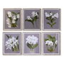 DKD Home Decor Cadre Verre Sapin Fleurs 50 x 60 x 2,8 cm (Lot de 6)