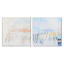DKD Home Decor Toile Tropicale Palmiers 100 x 4 x 100 cm