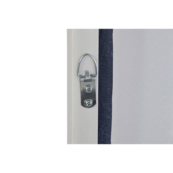 DKD Home Decor Toile Abstrait et Urbain Bleu, 83 x 4,5 x 122,5 cm
