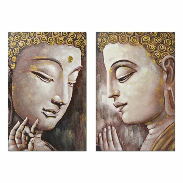DKD Home Decor Toile Bois MDF Buda 80 x 3 x 120 cm DKD Home Decor Toile Bois MDF Buda 80 x 3 x 120 cm