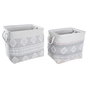 Set de basket DKD Home Decor 45 x 35 x 40 cm Gris