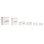 Lot de paniers DKD Home Decor Blanc Bambou 40 x 30 x 46 cm 5 Pièces