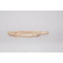 Plateau apéritif DKD Home Decor Marron Clair Naturel Tropical Feuille d'une plante 56 x 28 x 5 cm