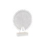 DKD Home Decor Figurine Décorative Blanche Tropicale Feuille de Plante