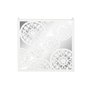 DKD Home Decor Décoration murale Miroir Blanc Bois MDF (90 x 1,5 x 90 cm)