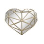 DKD Home Decor Figurine Décorative Coeur Doré