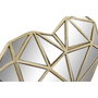 DKD Home Decor Figurine Décorative Coeur Doré