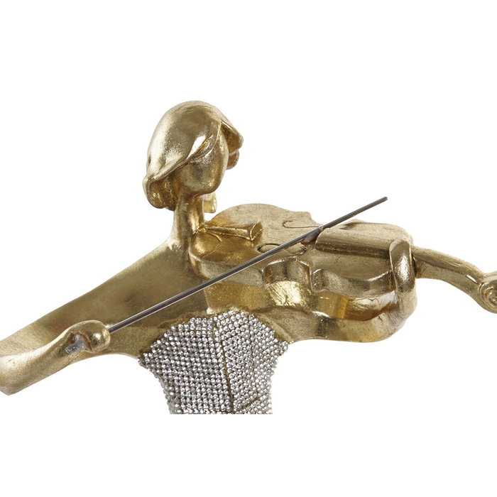 DKD Home Decor Figurine Décorative Ballerine Doré Romantique (3 Unités)