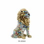 DKD Home Decor Figurine Décorative Lion Doré Moderne