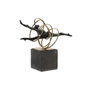 DKD Home Decor Figurine Décorative Gymnaste Noir et Doré