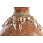 DKD Home Decor Vase Multicouleur Bambou et Coquillages (2 Unités)