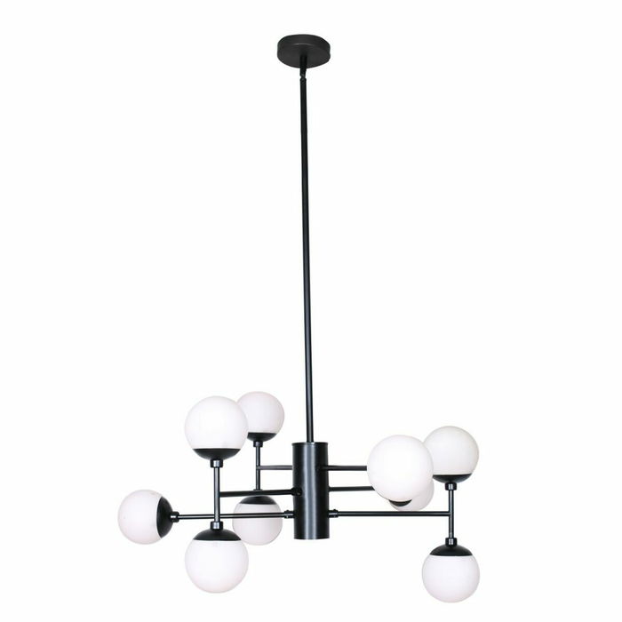 Suspension DKD Home Decor Verre Noir (76.2 x 76.2 x 40.64 cm) Suspension DKD Home Decor Verre Noir (76.2 x 76.2 x 40.64 cm)