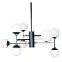 Suspension DKD Home Decor Verre Noir (76.2 x 76.2 x 40.64 cm)