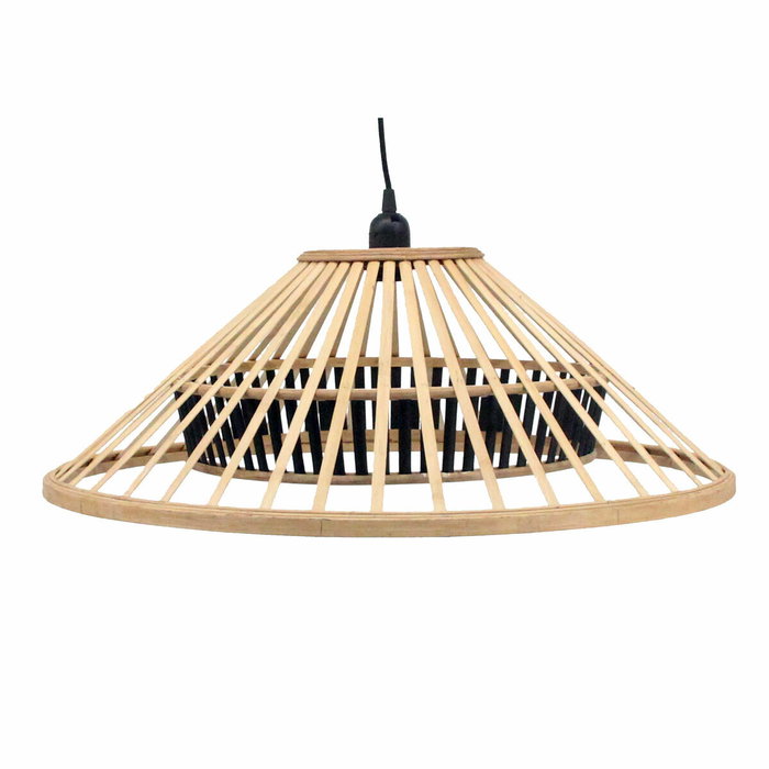 Suspension DKD Home Decor Marron Bambou 50 W (60 x 60 x 21 cm) Suspension DKD Home Decor Marron Bambou 50 W (60 x 60 x 21 cm)