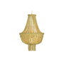 Suspension DKD Home Decor Métal Marron Jaune 40 W Bois MDF (40 x 40 x 60 cm)